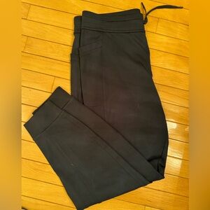 32 Degrees Teal Black Joggers with side pockets & ankle cuffs. Size Large EUC